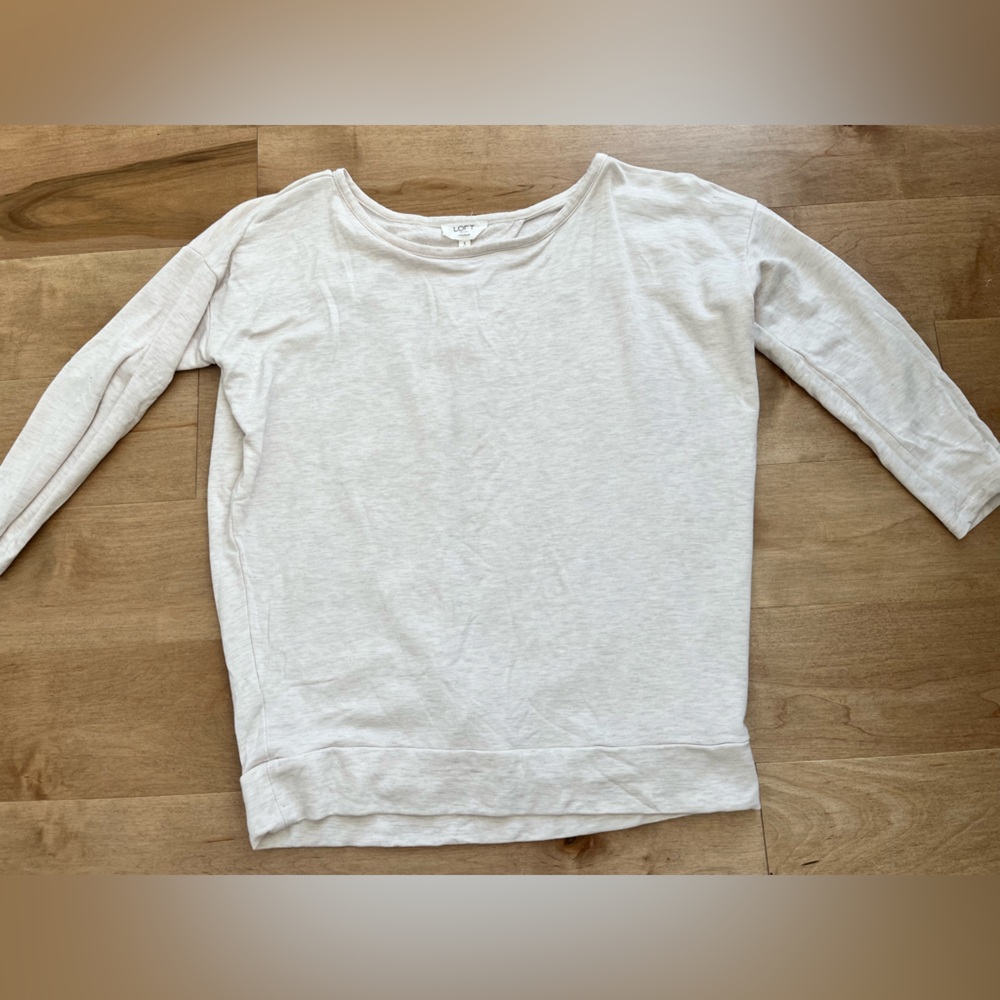 Loft lounge top. Size small. Super soft with cute partially open back detail.
